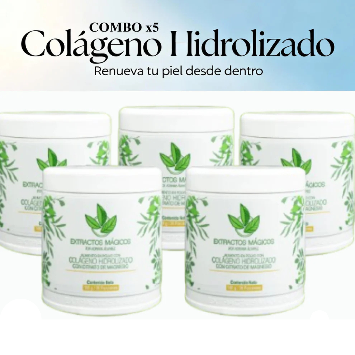 Combo x5 Piel Cabello y Uñas