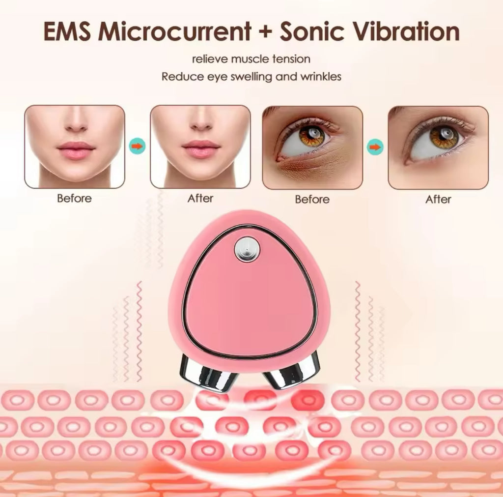 COMBATE LOS SIGNOS DEL TIEMPO MASAJEADOR FACIAL MICROCORRIENTE EMS