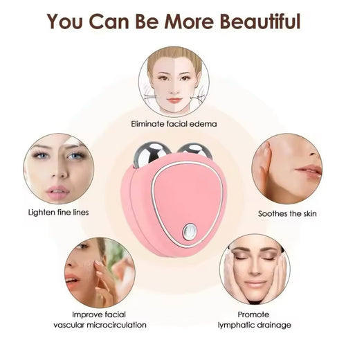 COMBATE LOS SIGNOS DEL TIEMPO MASAJEADOR FACIAL MICROCORRIENTE EMS
