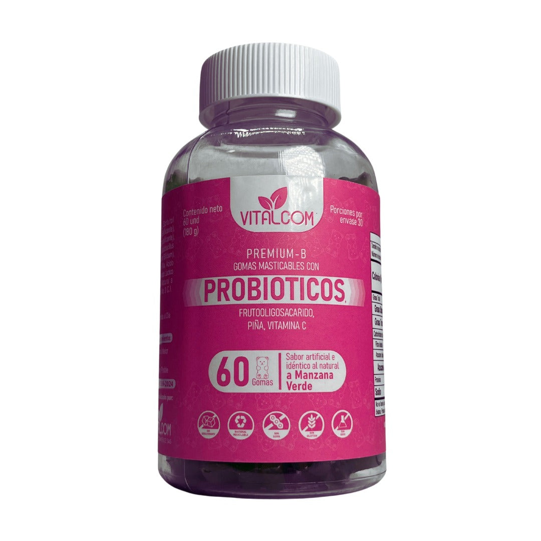 SALUD Y BIENESTAR GOMITA PROBIÓTICO VITALCOM X60 UND