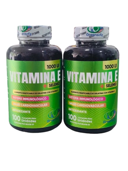 SISTEMA NERVOSO Y MUSCULAR  COMBO VITAMINA E + SELENIO INVIMA X2 CAP