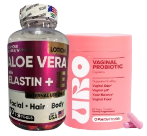 COMBO ALOEVERA ELASTINA + URO CÁPSULAS X2