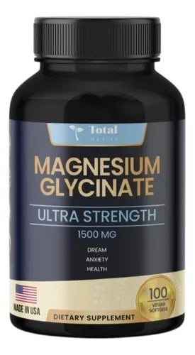FORTALECEDOR GLICINATO DE MAGNESIO + VITAMINA D3 TOTAL HEALTH