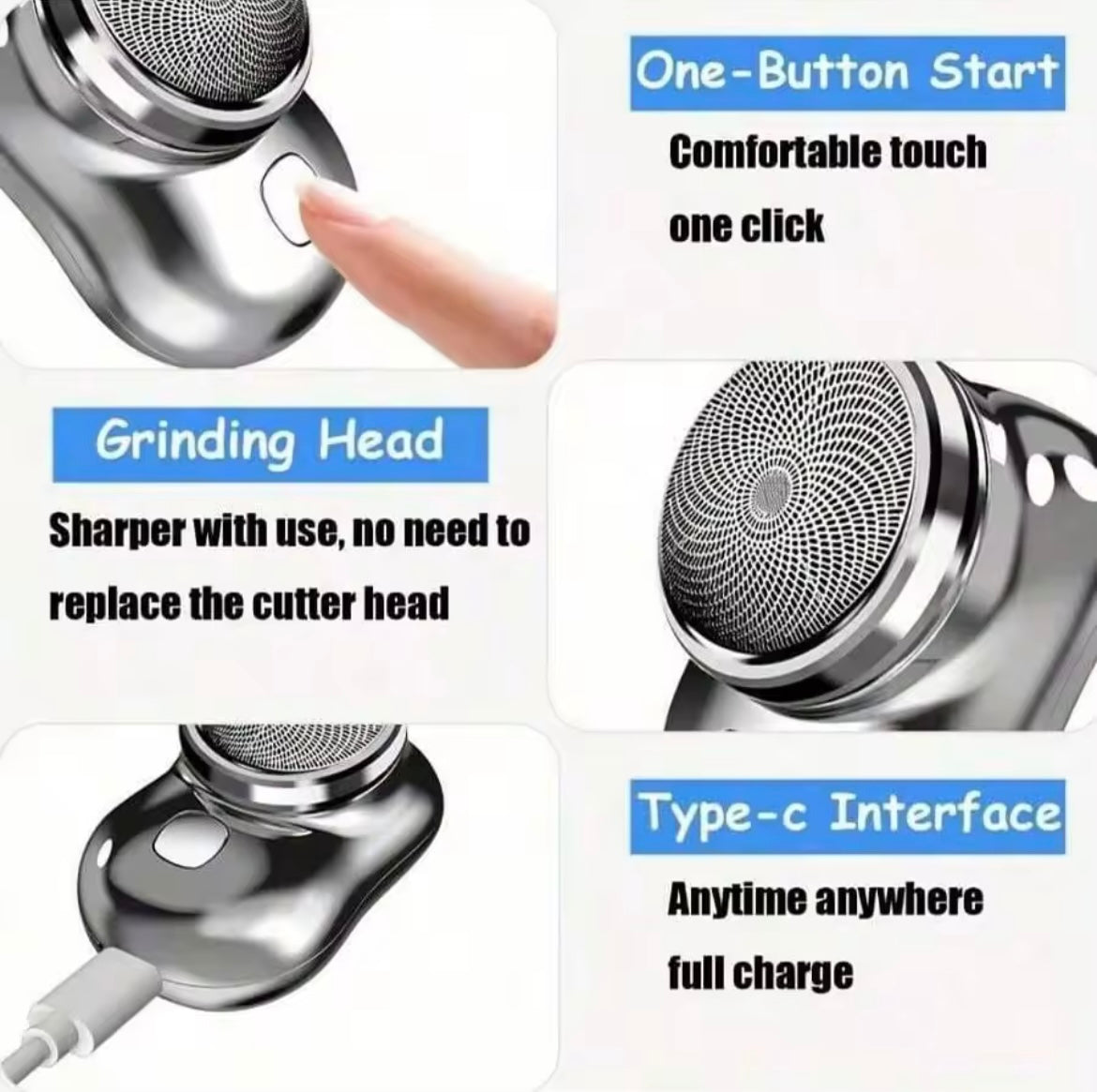 MINI AFEITADORA ELECTRICA HOMBRE PORTATIL - OFERTA