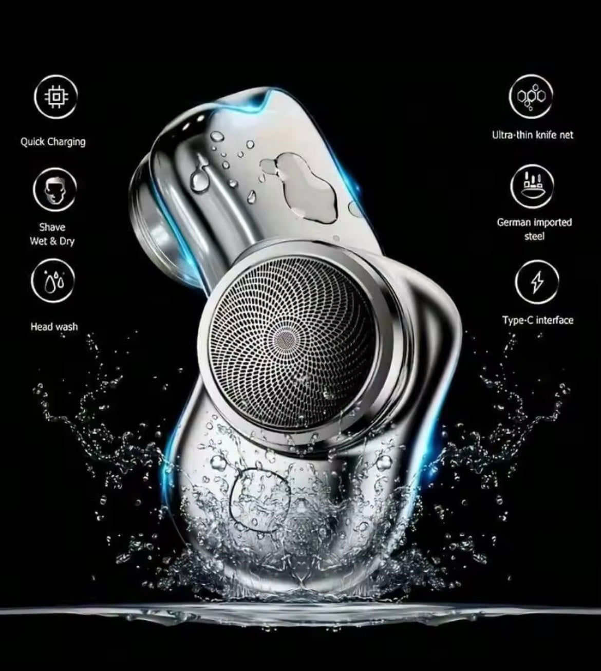 MINI AFEITADORA ELECTRICA HOMBRE PORTATIL - OFERTA