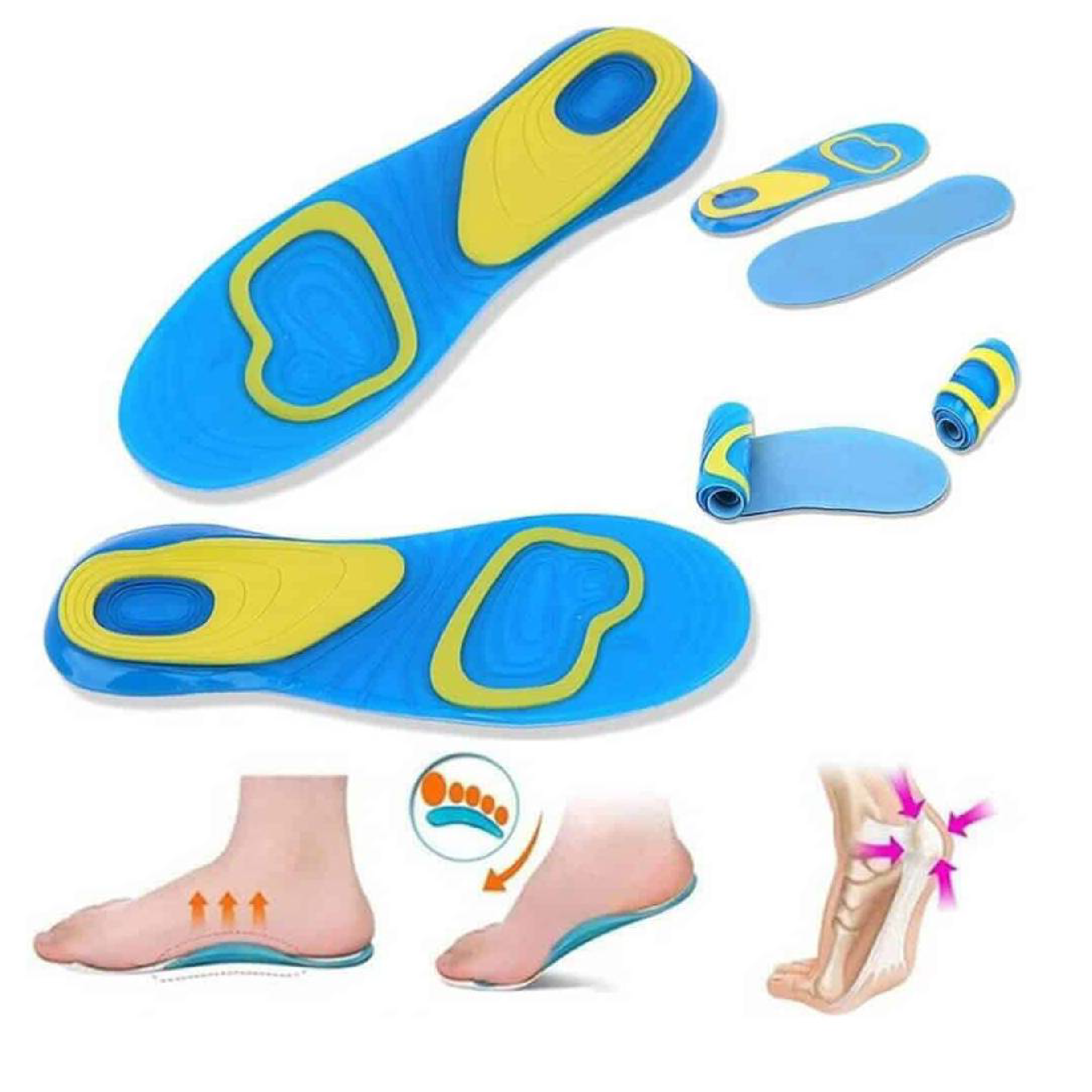 PLANTILLAS ORTOPÉDICAS GEL ACTIV UNISEX - OFERTA