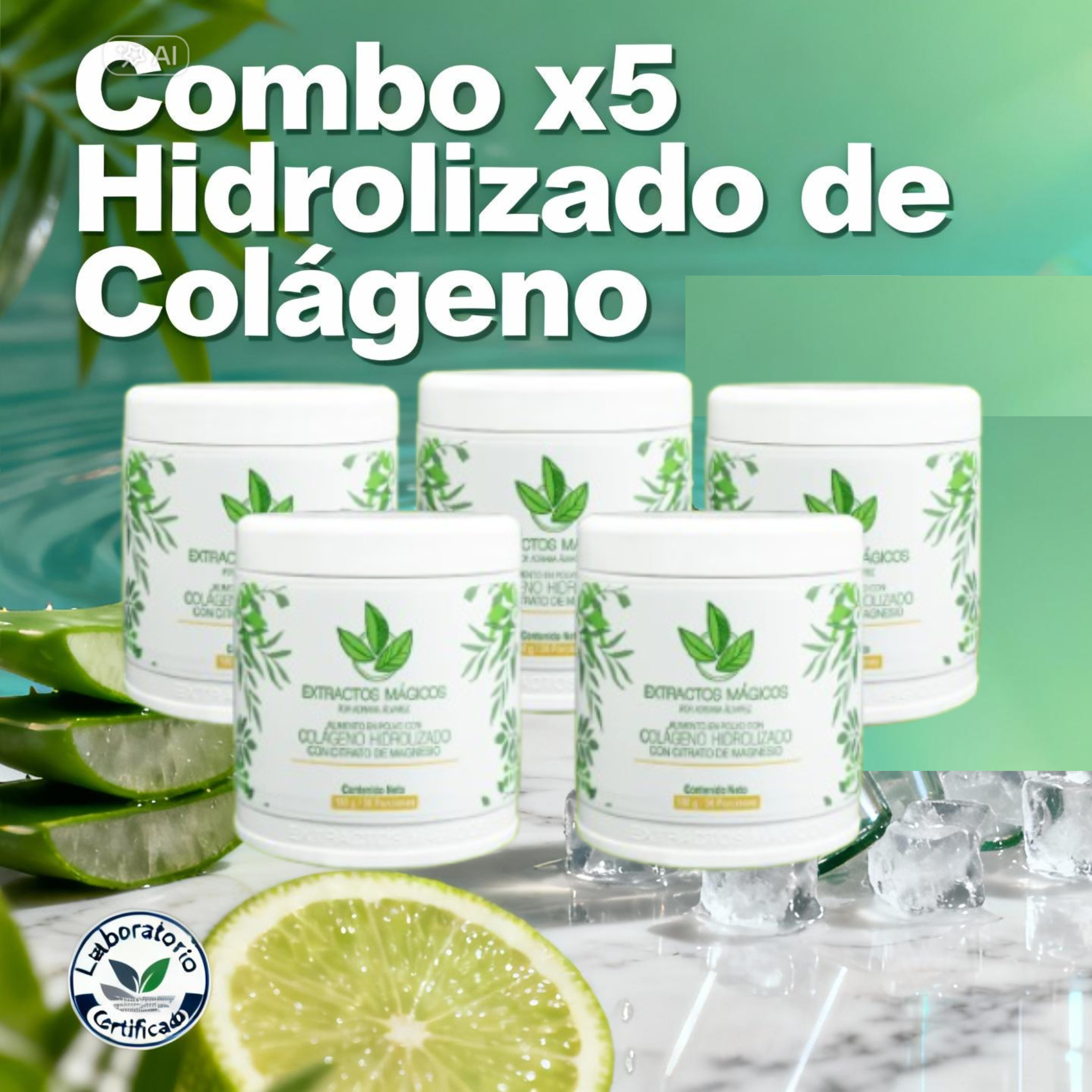 Combo x5 Piel Cabello y Uñas