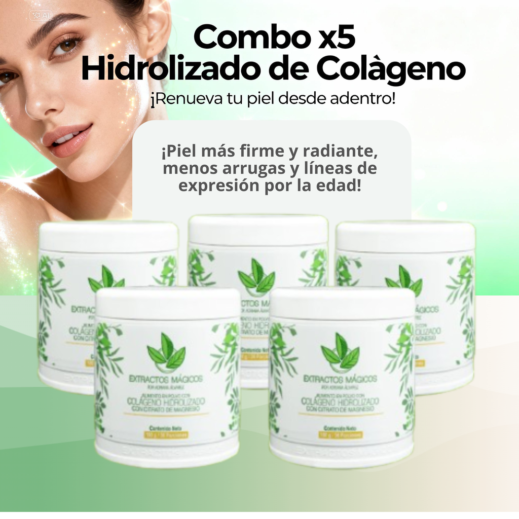Combo x5 Piel Cabello y Uñas