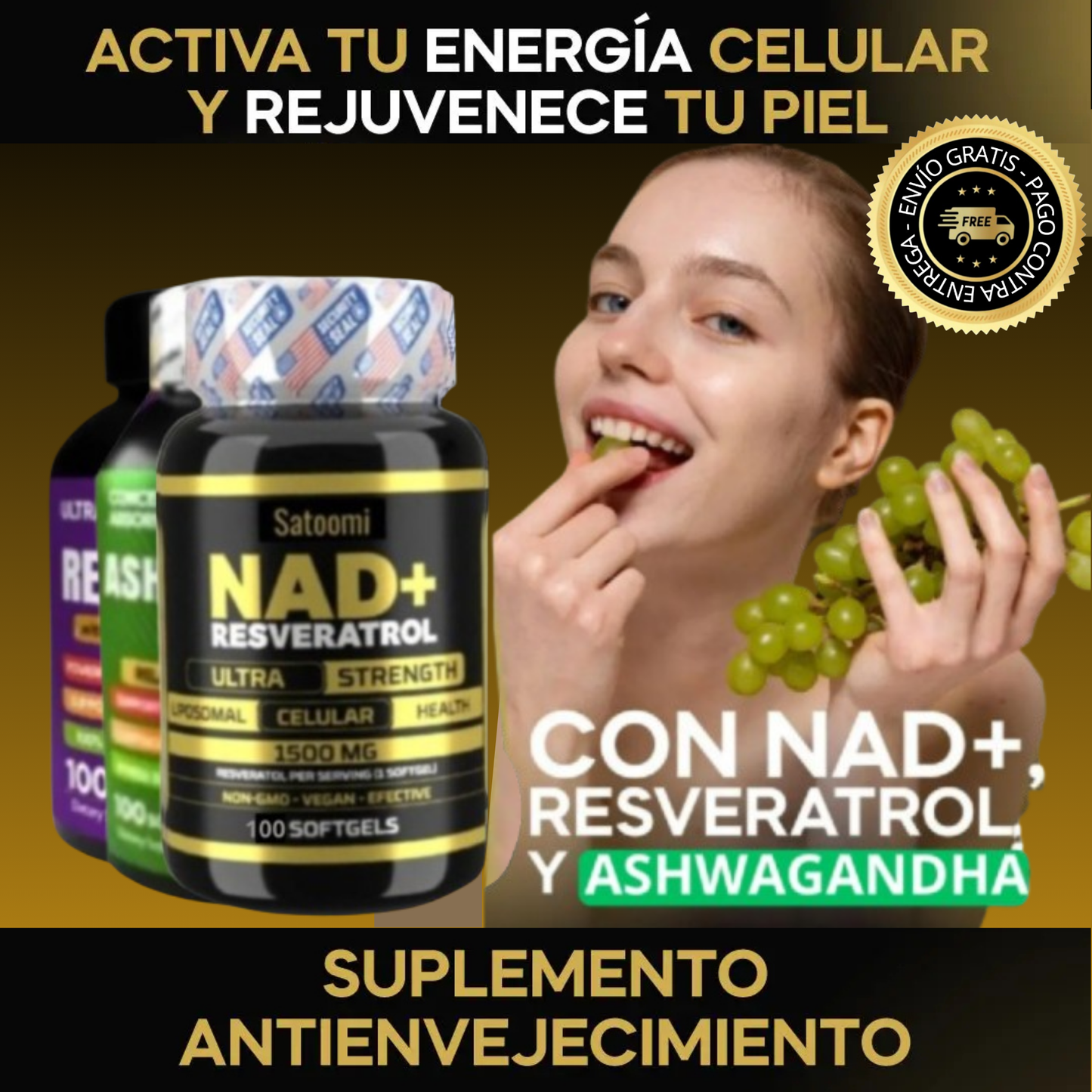 Combo x3 Transforma tu vida con la molécula que activa tu energía celular 💊