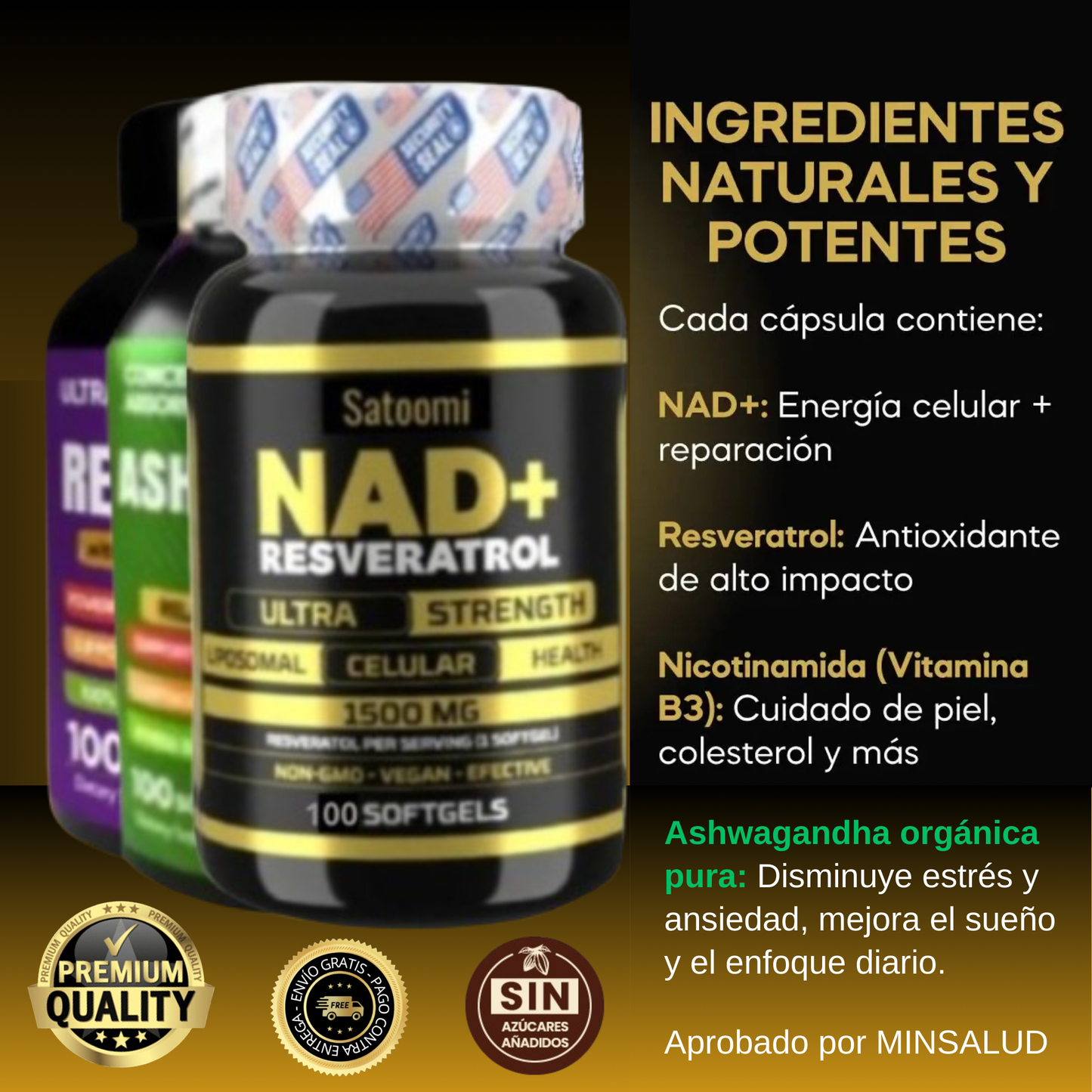 Combo x3 Transforma tu vida con la molécula que activa tu energía celular 💊