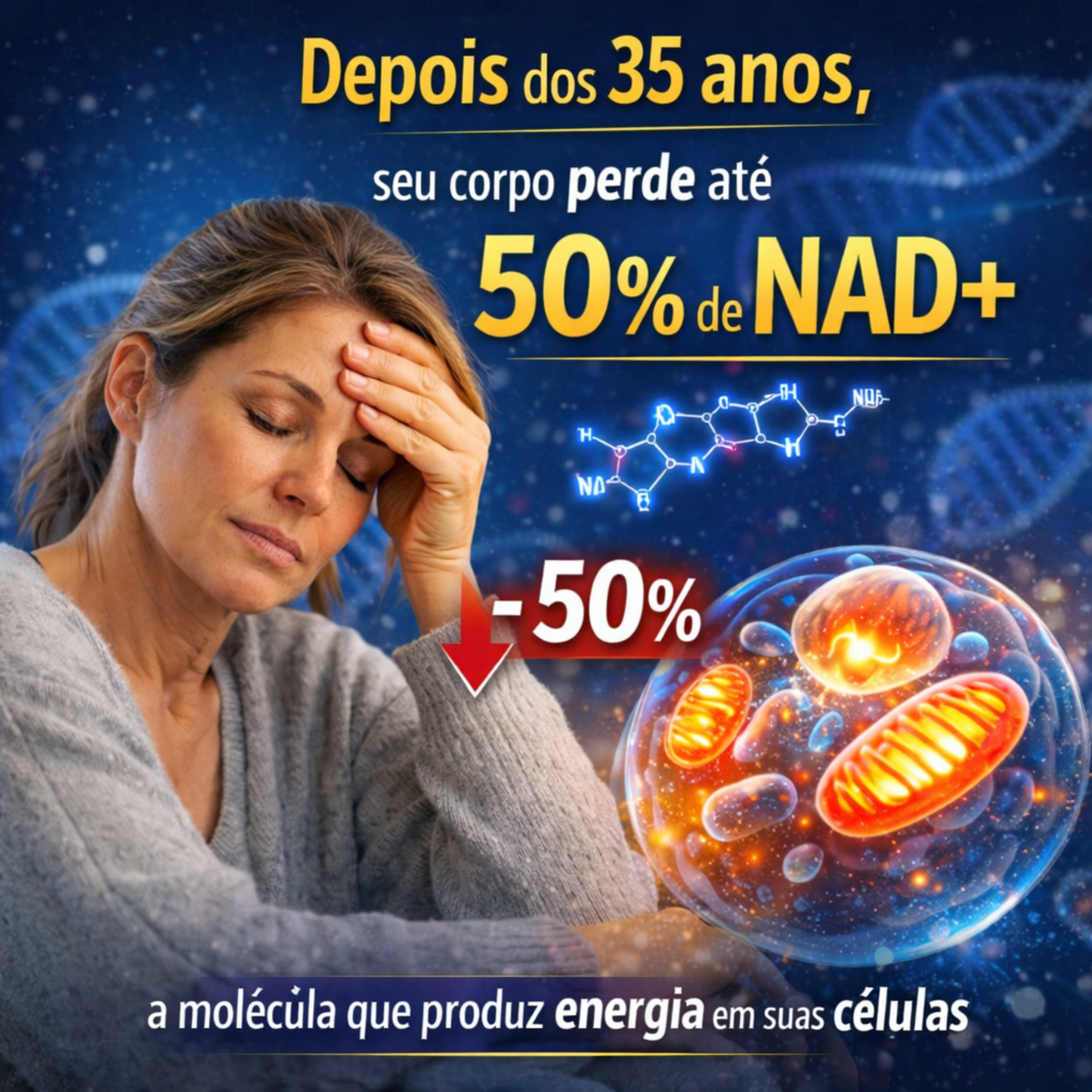Combo x3 Transforma tu vida con la molécula que activa tu energía celular 💊