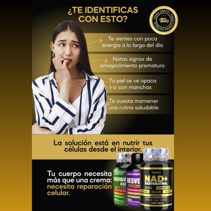 Combo x3 Transforma tu vida con la molécula que activa tu energía celular 💊