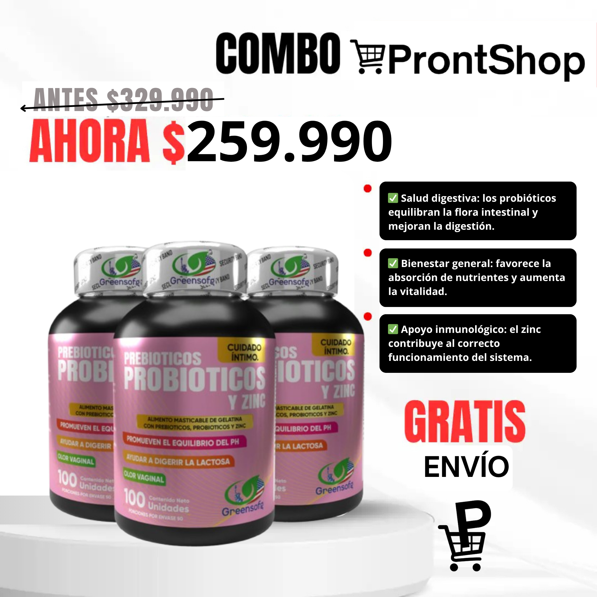 Combo x3 Cuidado Íntimo