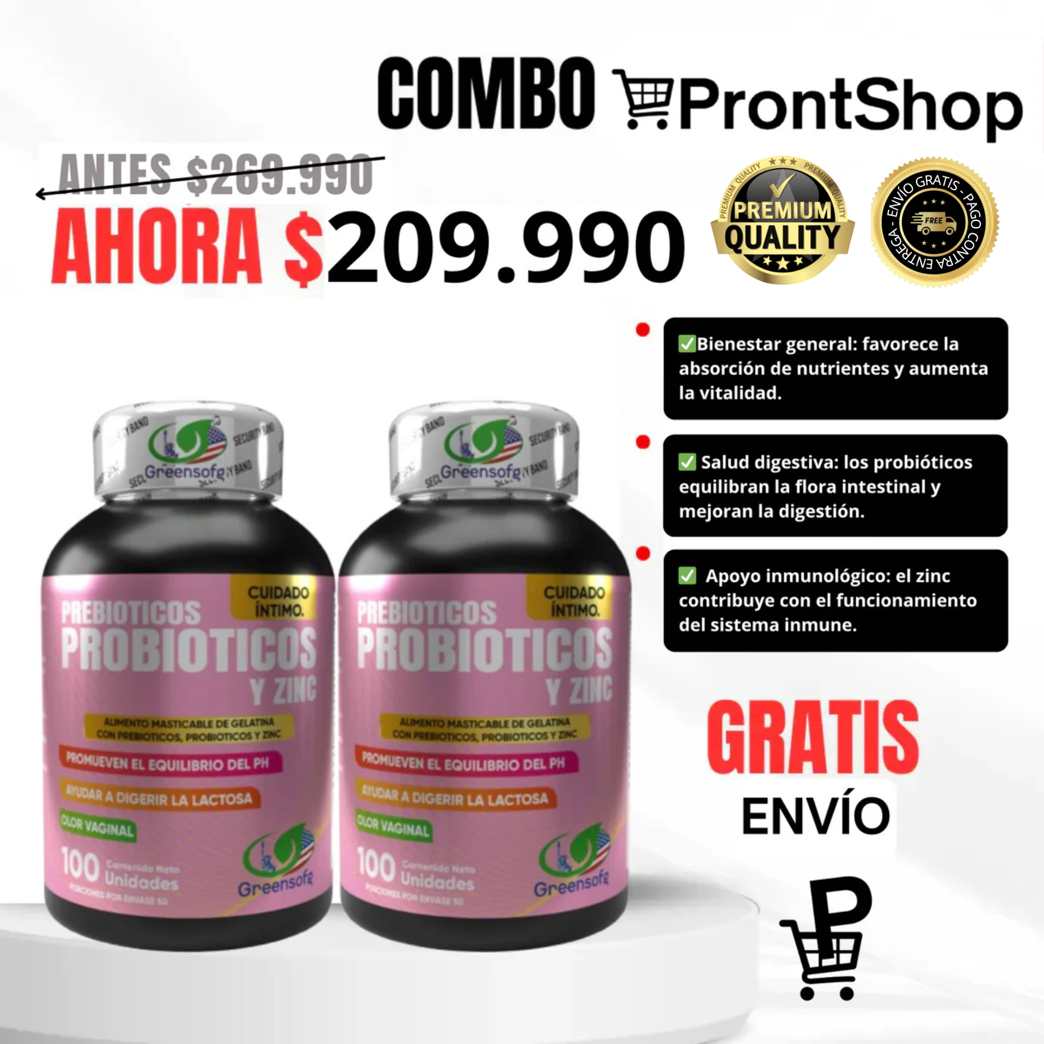 Combo x2 Cuidado Íntimo Femenino