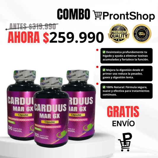 Combo x3 Detox Digestiva y Hepática