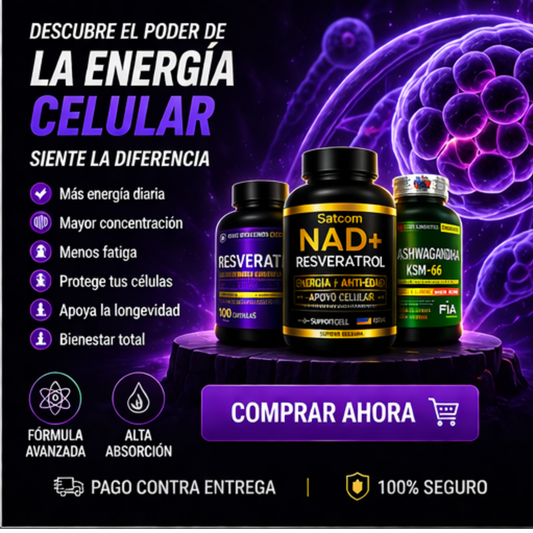 Combo x3 Transforma tu vida con la molécula que activa tu energía celular 💊