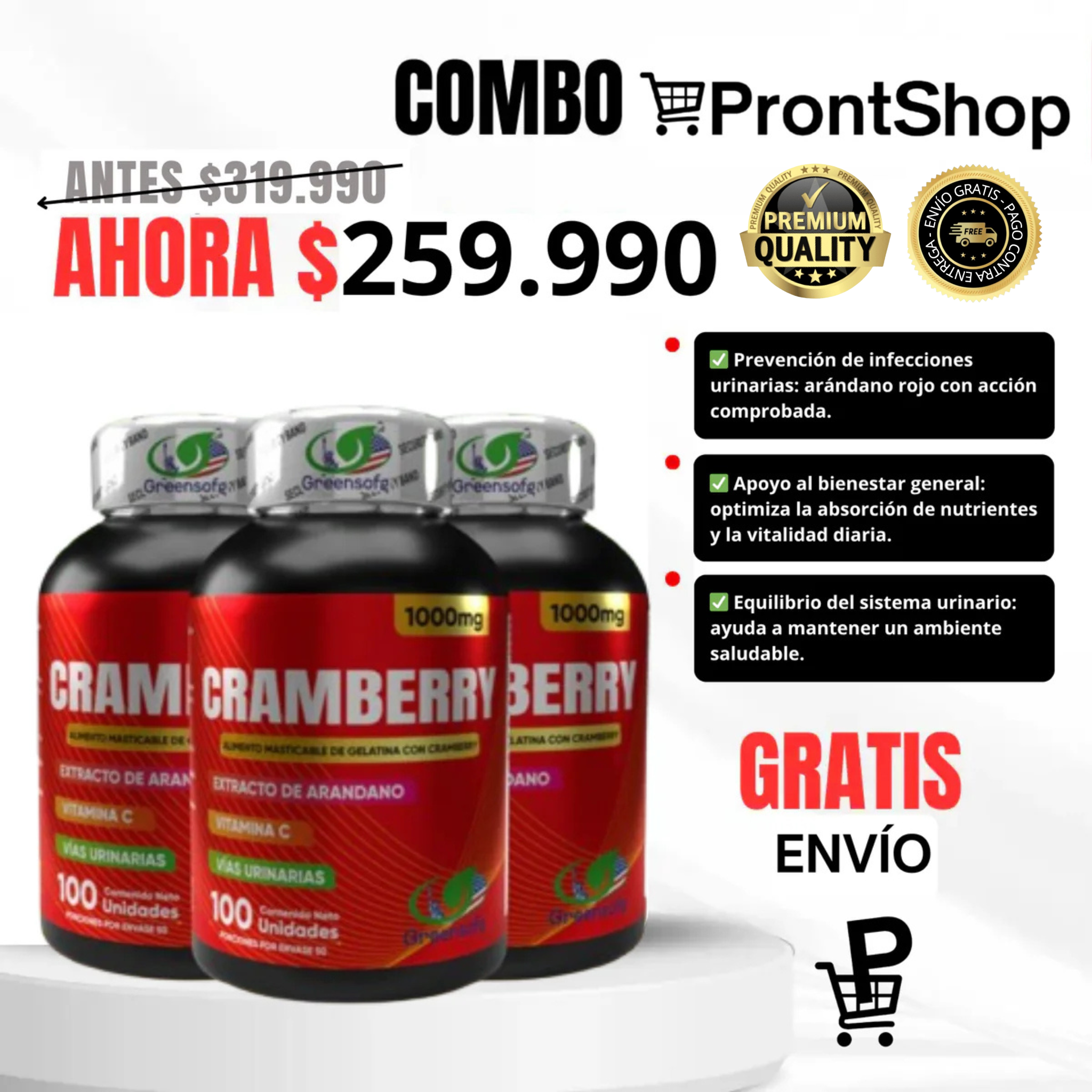 Combo x3 Tracto Urinario