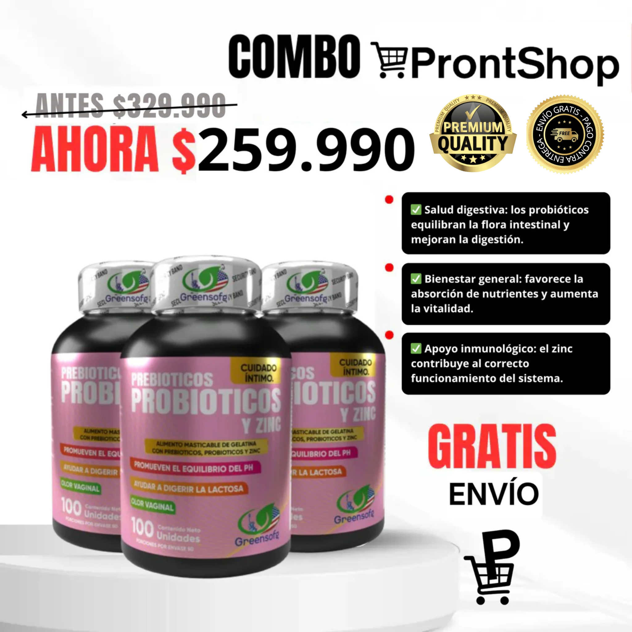 Combo x3 Cuidado Íntimo