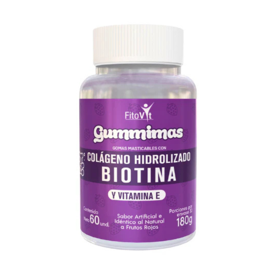 GOMITAS COLÁGENO + BIOTINA + VITAMINA E FITOVIT X60 UND