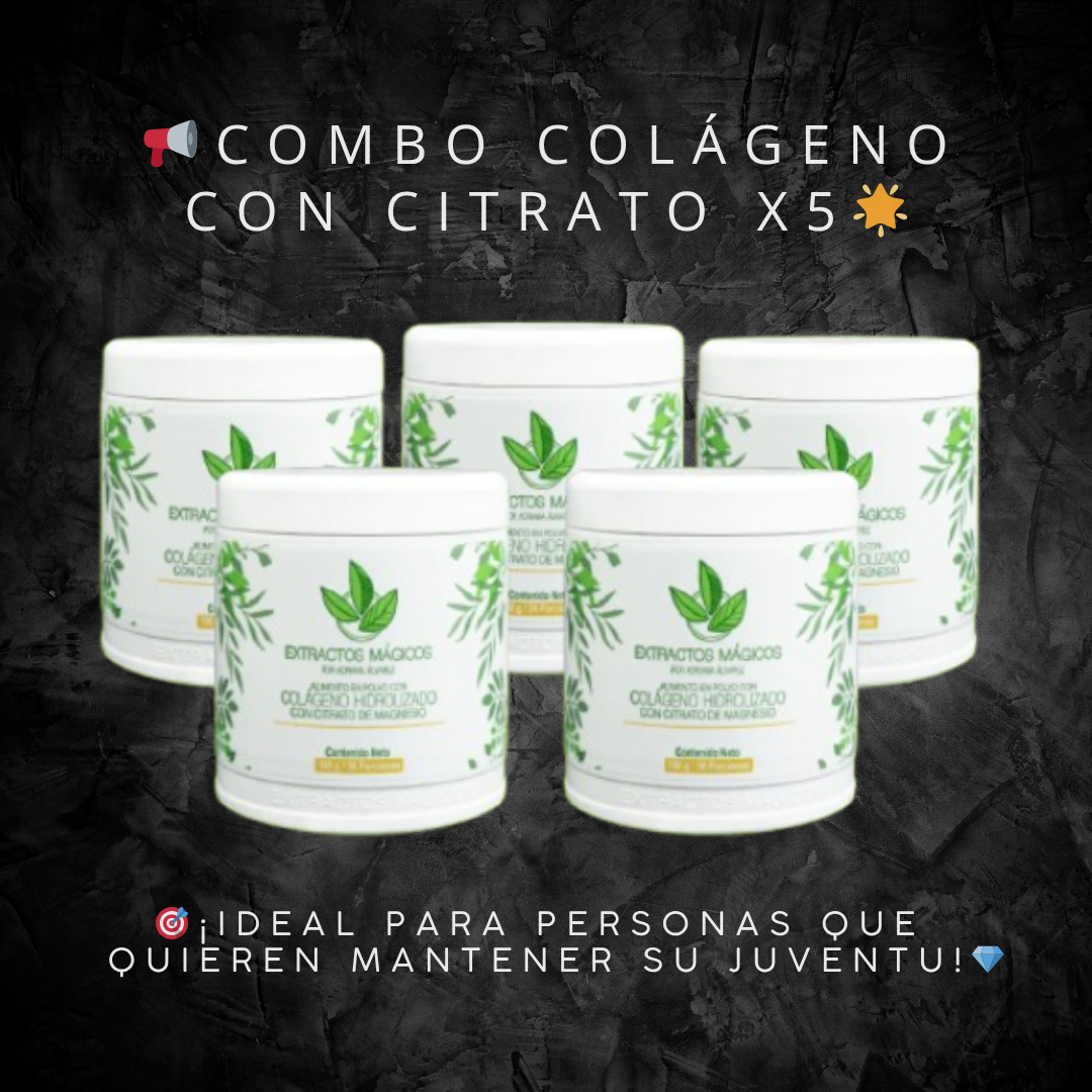 PIEL Y CABELLO COLÁGENO CON CITRATO X5 - OFERTA